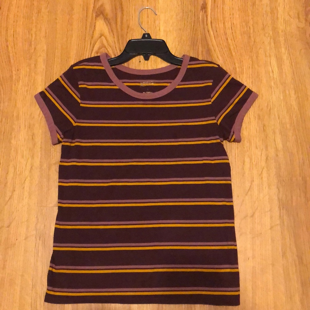 Purple striped shirt